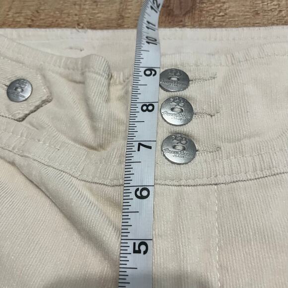 Boom Boom Jeans Women's Beige Stretch Pockets Corduroy Straight Leg Pants Sz 11 - Picture 5 of 6